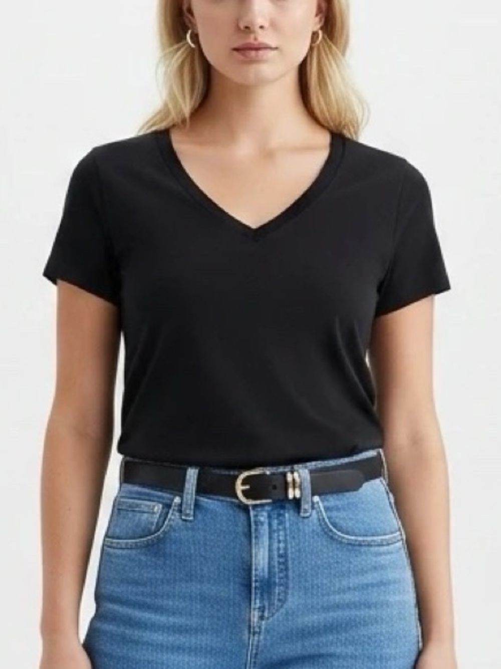 J. Crew Mercantile Black V-Neck T-Shirt